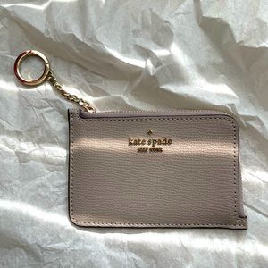 Kate Spade medium leather zip card holder